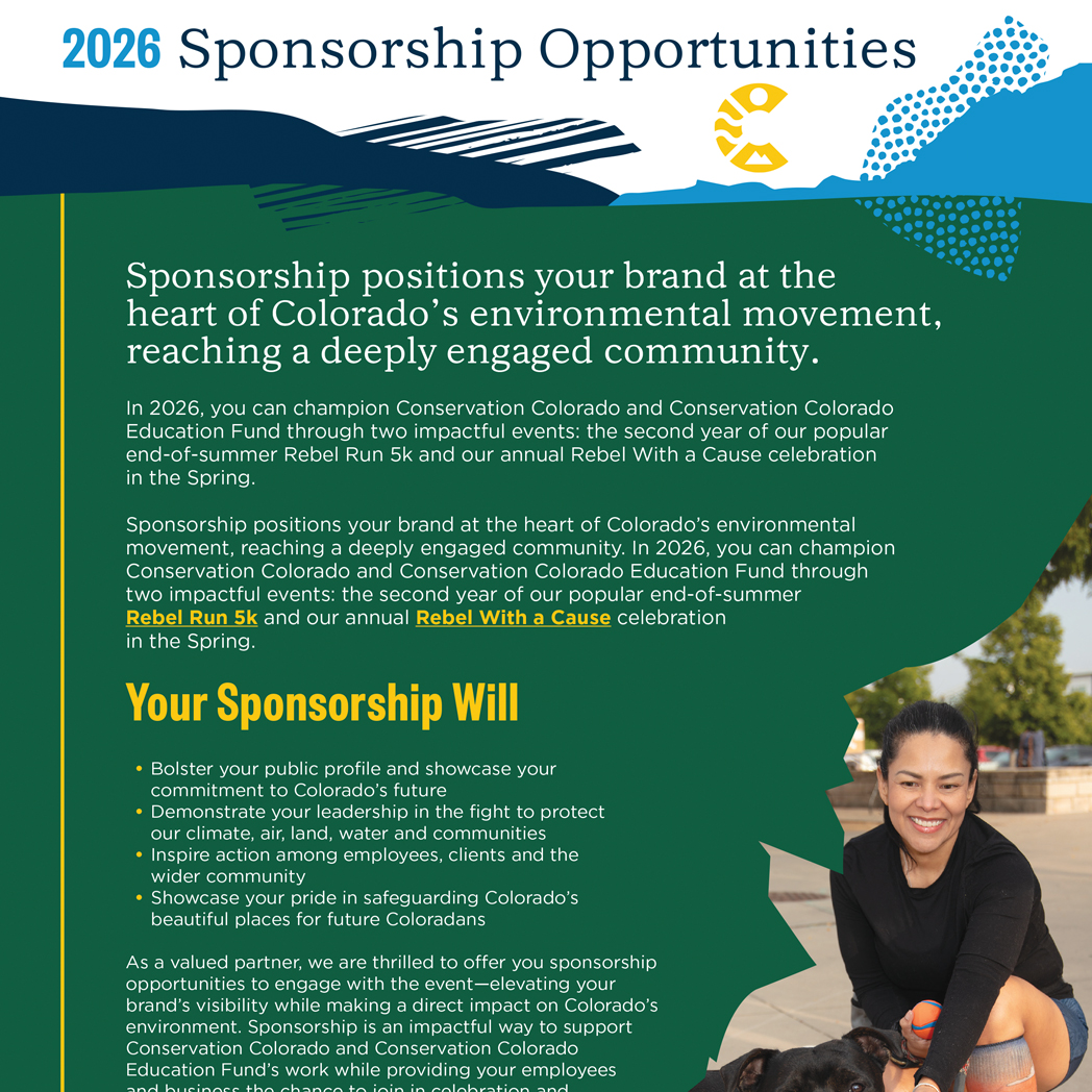 Conservation Colorado Sponsorship Packet